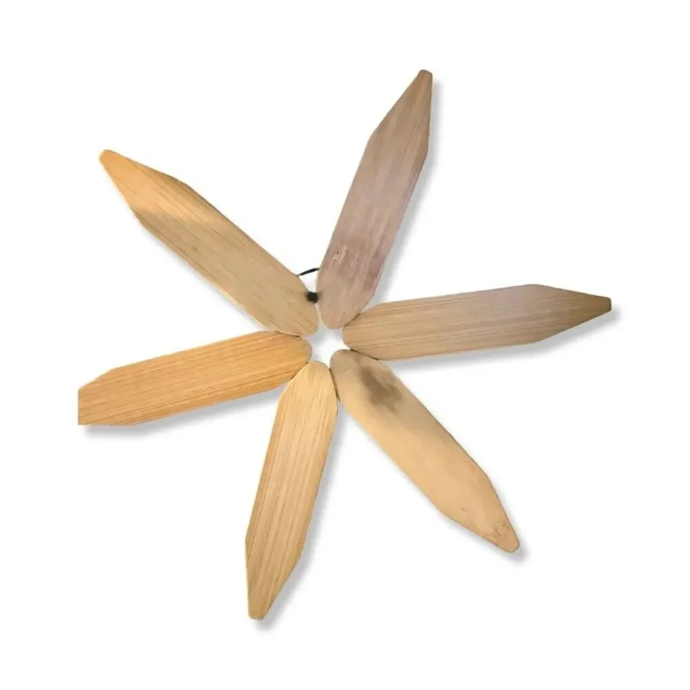 Bamboo Expanding Tree Trivet Collapsible Leaf Coaster Set with Wood Stand